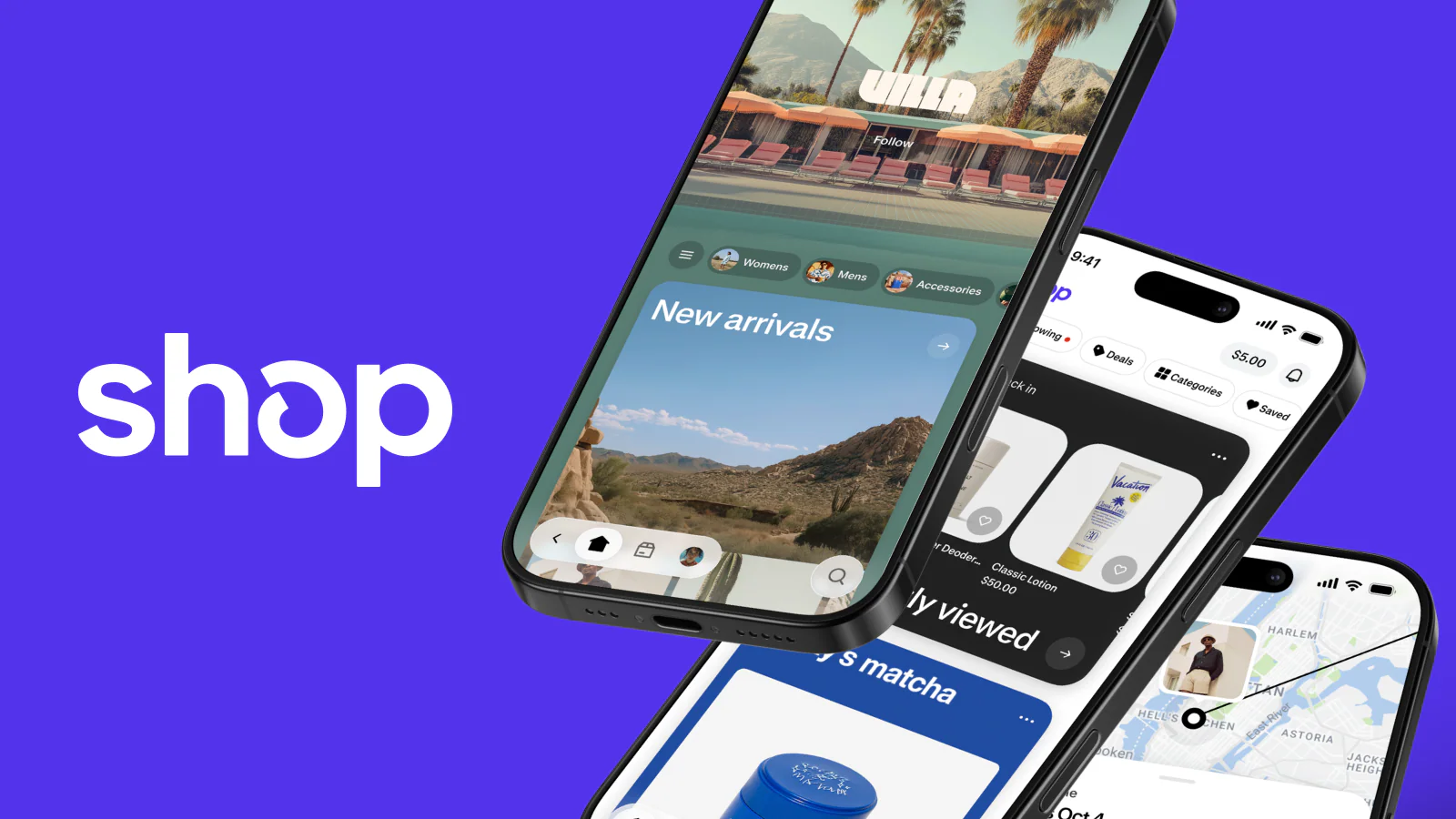 Shopify SHOP aplikace, <br />u zákazníka v mobilu